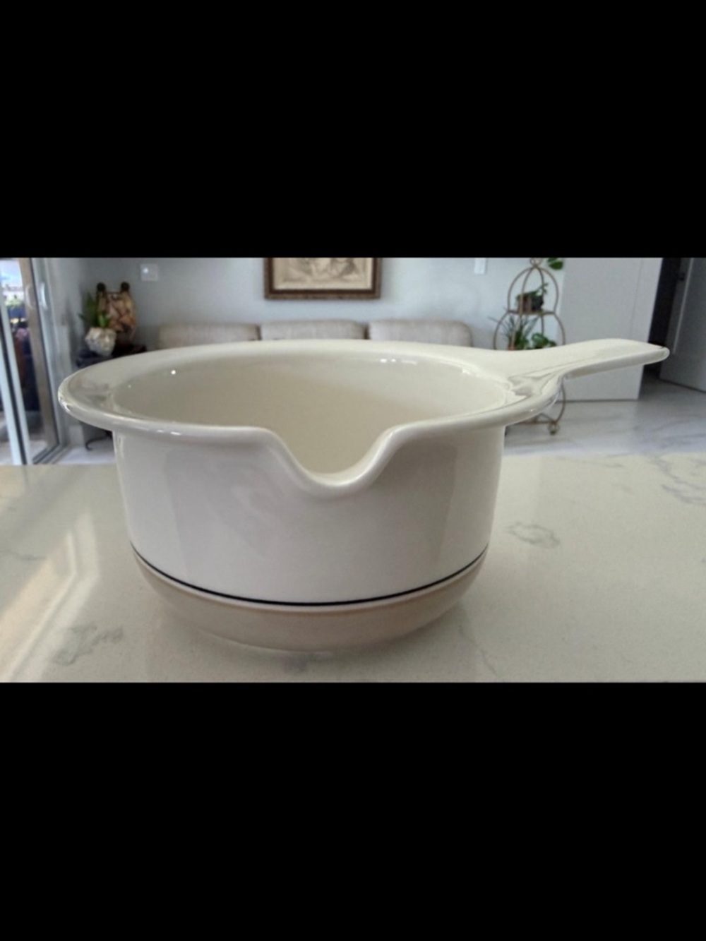 Vintage Arabia Finland Seita Arctica Gravy Boat Inkeri Leivo 7.375"